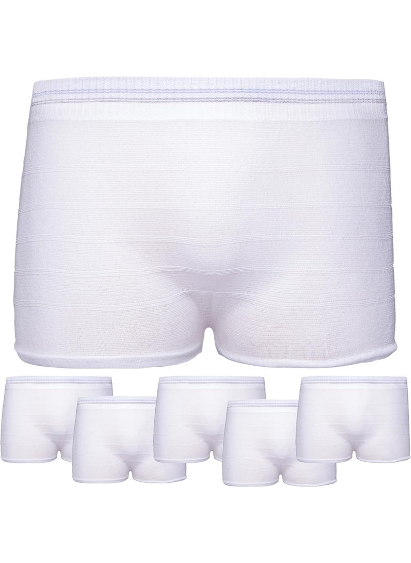 Vakly Knit Mesh Surgical Pants [5 Pack] Disposable Underwear for Postpartum, Hospital Recovery, Incontinence, Maternity - High Waisted, Soft, Stretchy, Breathable Underpants - Washable Multiple Times(XL-2X) 