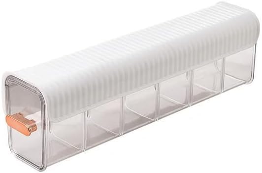 RZONE Socks Underwear Wall Mount Drawer Organizer PunchFree MultiFunctional Transparent Storage Box Switchable 6 Cell Drawer AntiDust Storage Boxes for Clothes Lingerie Pack of 1