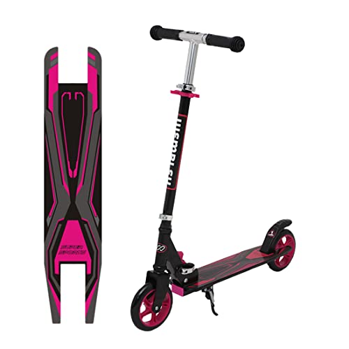 Wembley Drift Kick Scooter for Kids 6-12 Boys and Girls | Steel Frame, Foldable and 3 Height Adjustable | 2 Wheels Road Runner Skating Scooter | Pink BIS Certified Weight Capacity 50kg - Image 1