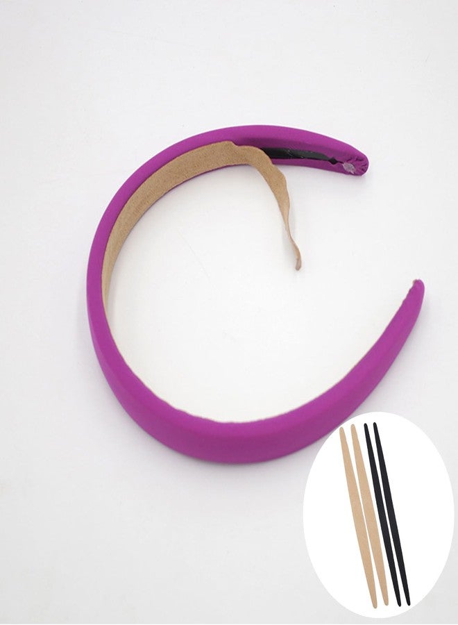 ArrErr 10 Pack Women Headbands Gripper Replacement Adhesive Strips Anti-slip Sticker Grips for Satin Headbands 1 Inch Trendy Ribbed Elastic Hair Bands Plain Hard Headband Ribbon Head Band DIY Craft - Image 4