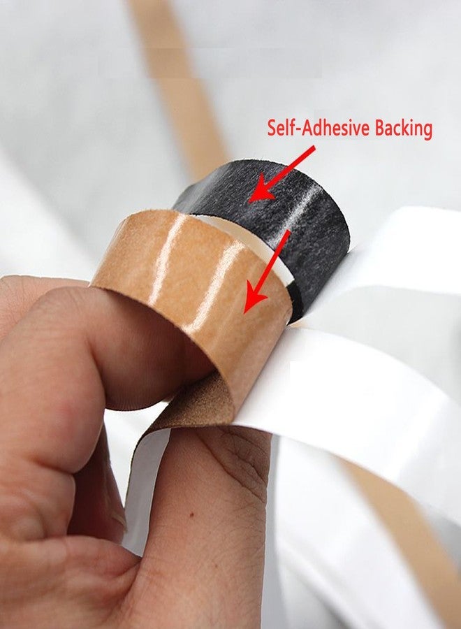 ArrErr 10 Pack Women Headbands Gripper Replacement Adhesive Strips Anti-slip Sticker Grips for Satin Headbands 1 Inch Trendy Ribbed Elastic Hair Bands Plain Hard Headband Ribbon Head Band DIY Craft - Image 3