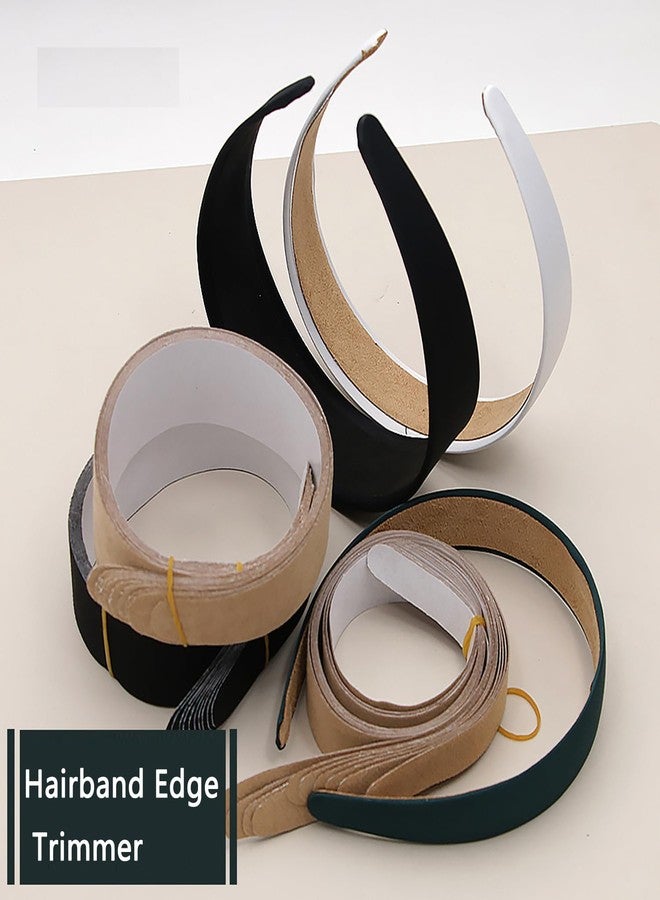 ArrErr 10 Pack Women Headbands Gripper Replacement Adhesive Strips Anti-slip Sticker Grips for Satin Headbands 1 Inch Trendy Ribbed Elastic Hair Bands Plain Hard Headband Ribbon Head Band DIY Craft - Image 5