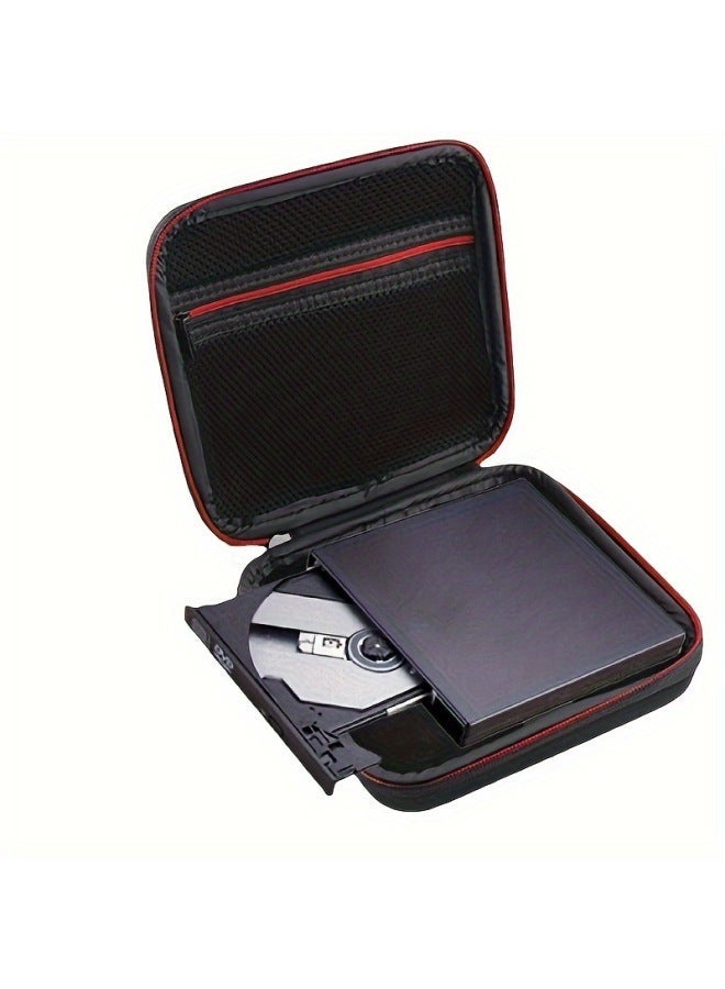 External DVD Drive Hard Shell Bag Storage Convenient Mobile Recorder EVA Protective Shockproof Cover-Color:regular Optical Package  - Image 3