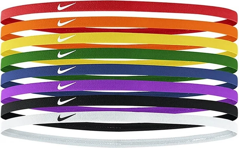 Nike Skinny Headbands 8 Pk Unisex Hair Band N.000.2547.950.OS-Multicolor