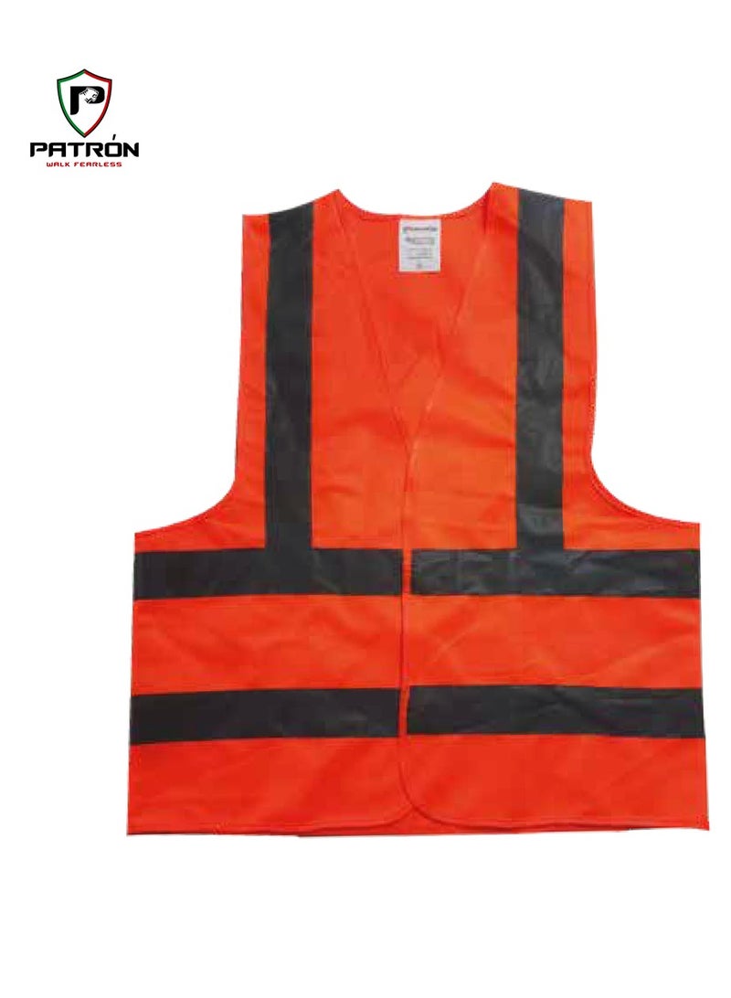Patron High Quality Reflective With High Visibility Safety Vest For Men Women