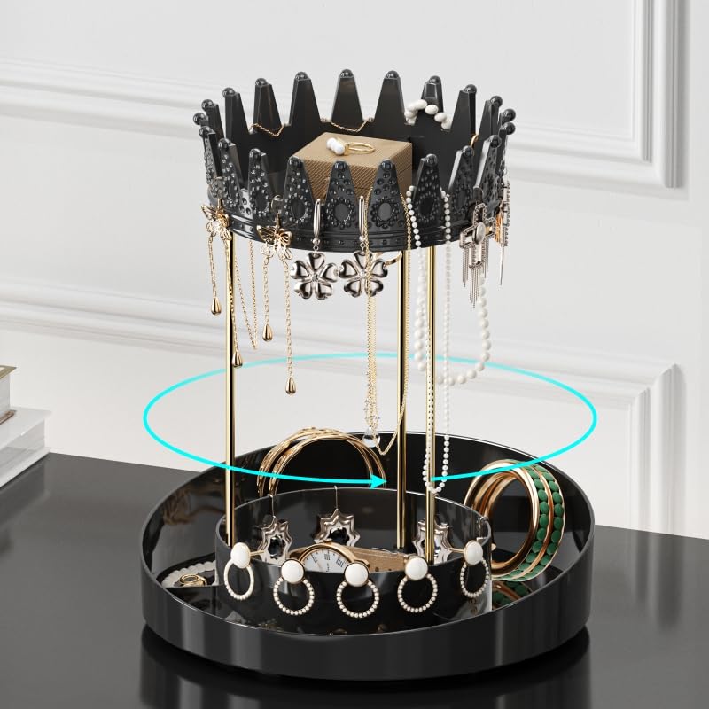 Azelf Jewellery Acrylic Display Stand Organizer Rack for Earrings Necklaces Bracelets Hand Rings - Image 4