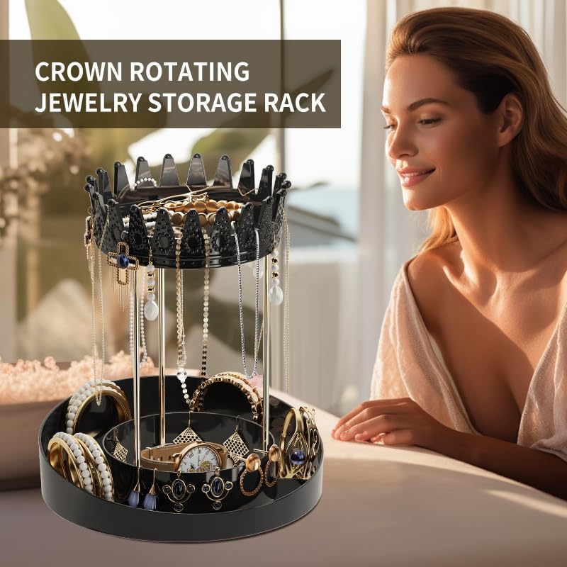Azelf Jewellery Acrylic Display Stand Organizer Rack for Earrings Necklaces Bracelets Hand Rings - Image 3