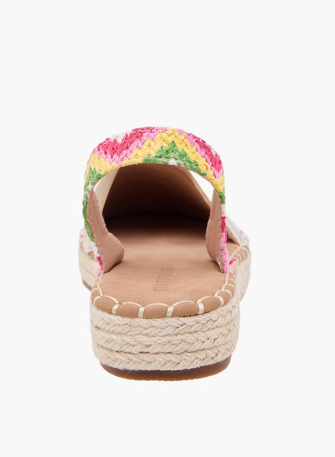 Peppermint Girls Chevron Espadrille Sandals - Image 4