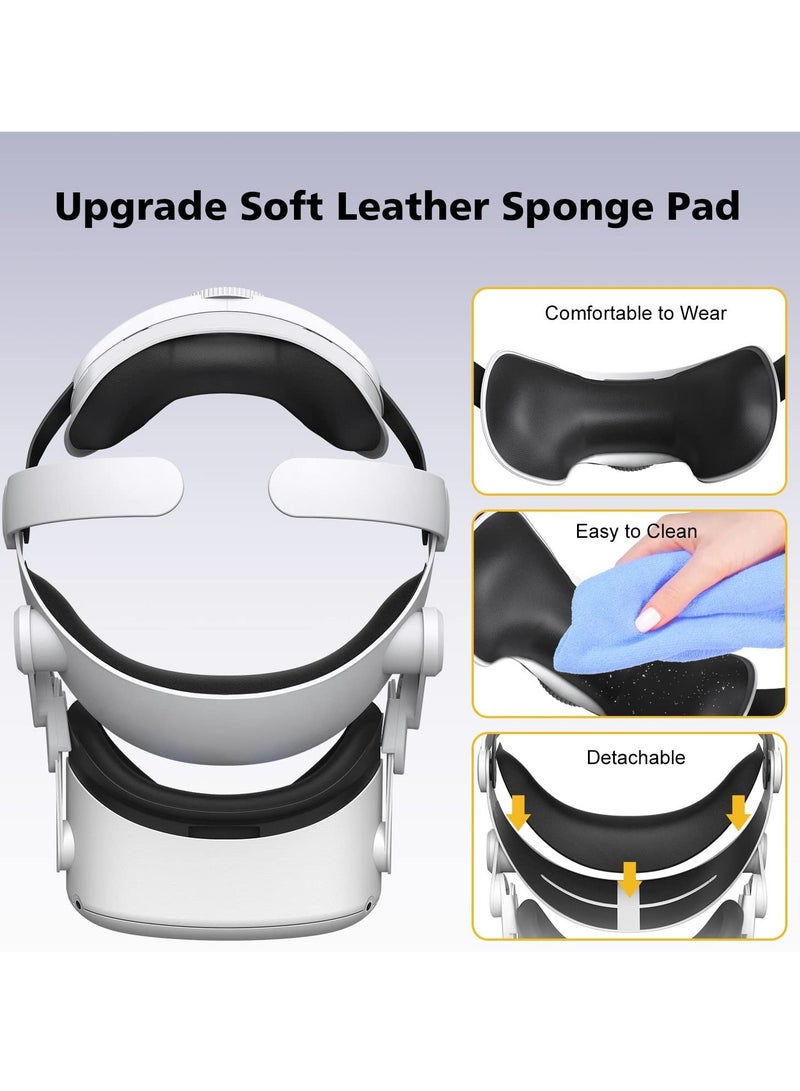 Head Strap for Oculus Quest 2, Comfort Elite Strap Replacement for Reduce Face ​Pressure, Enhanced Support in VR, Lightweight & Adjustable Strap Accessories for Meta/Oculus Quest2 - Image 5