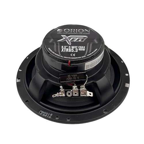 ORION XTR Series XTR65.3 3-Way Coaxial Car Audio System - 6.5” Speakers, Full Range, Enhanced Bass, 400W, 4 Ohms, Easy Installation, Polypropylene Cone W/Butyl Rubber Surround (Pair) - Image 4