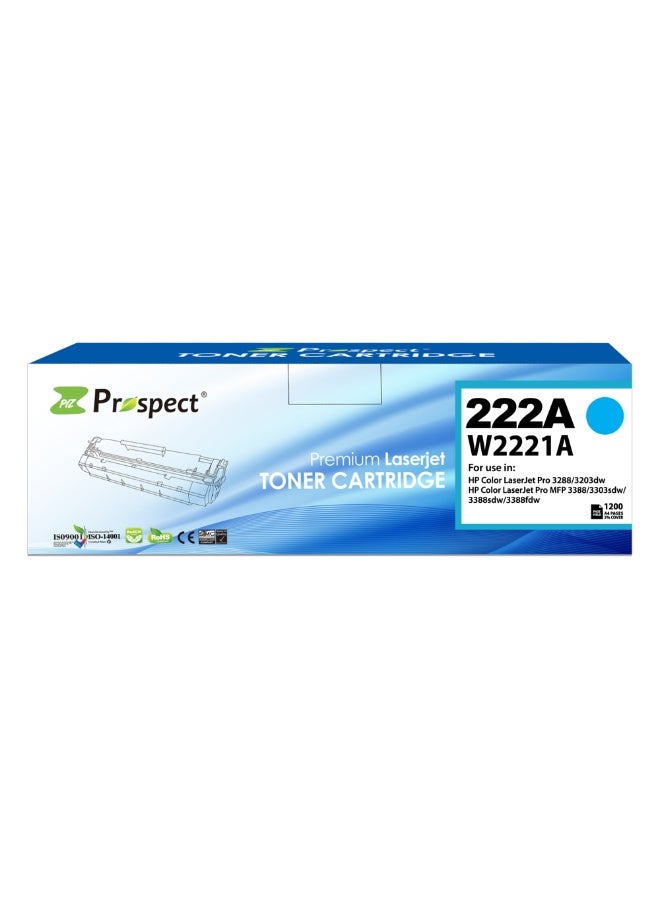 Prospect Toner 222A W2221A Cyan Laser Compatible with HP Model 222A W2220A for Printers HP LaserJet Pro M255dw M255nw HP Color LaserJet Pro MFP 3288 3203dw MFP 3388 3303sdw 3388sdw 3388fdw ( Cyan ) - Image 4