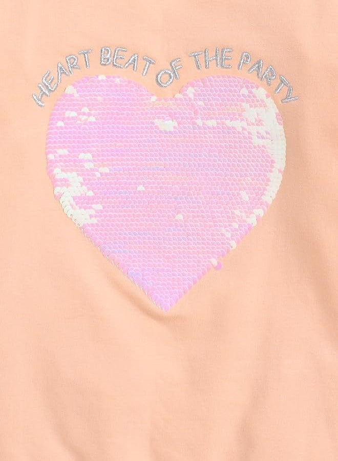 BUMZEE Peach Girls Full Sleeves Cotton Sweatshirt Age - 6-12 Months (Peb9702C-pch) - Image 3