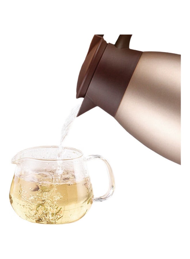 Simelo Insulated Thermos, Household Stainless Steel Large Capacity Hot Water Bottle With Soft Rubber Pad, Boiling Water Bottle, Aijia 2L (Champagne) - Image 2