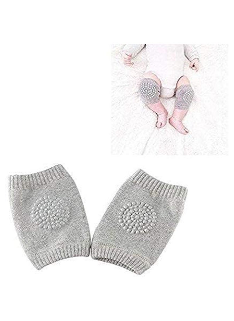 Baby Crawling Anti-slip Knee Protector - Grey