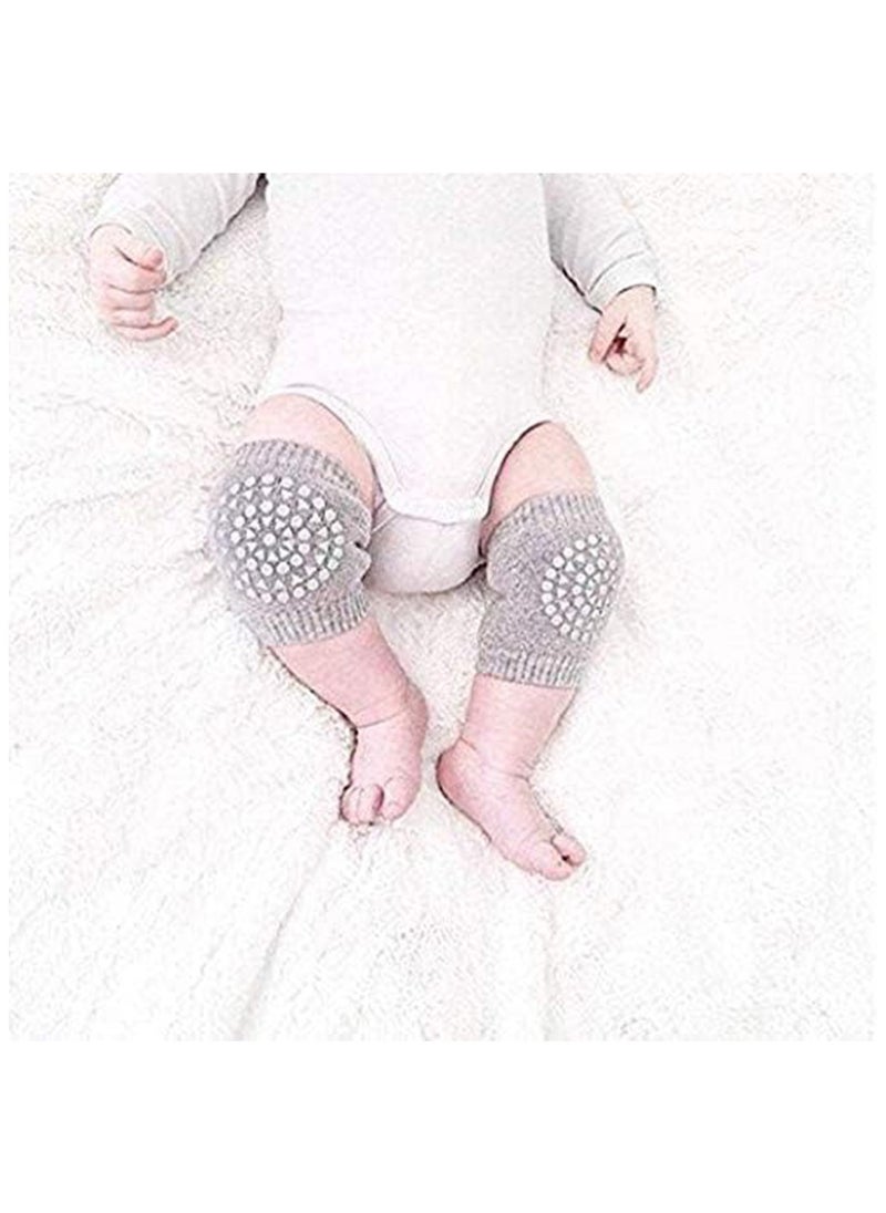 Baby Crawling Anti-slip Knee Protector - Grey