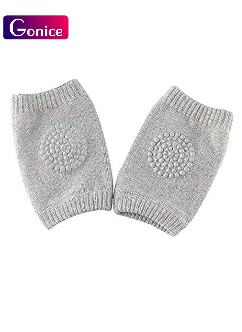 Baby Crawling Anti-slip Knee Protector - Grey