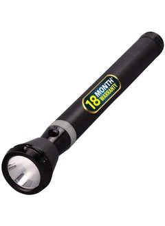 iBELL Fl8389 Rechargeable Flashlight Torch, Ultra Long Beam Range, Aircraft Aluminium Body, Super Bright Led Light, Black, 1800 Lumen  - Image 1