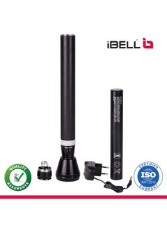 iBELL Fl8389 Rechargeable Flashlight Torch, Ultra Long Beam Range, Aircraft Aluminium Body, Super Bright Led Light, Black, 1800 Lumen  - Image 4