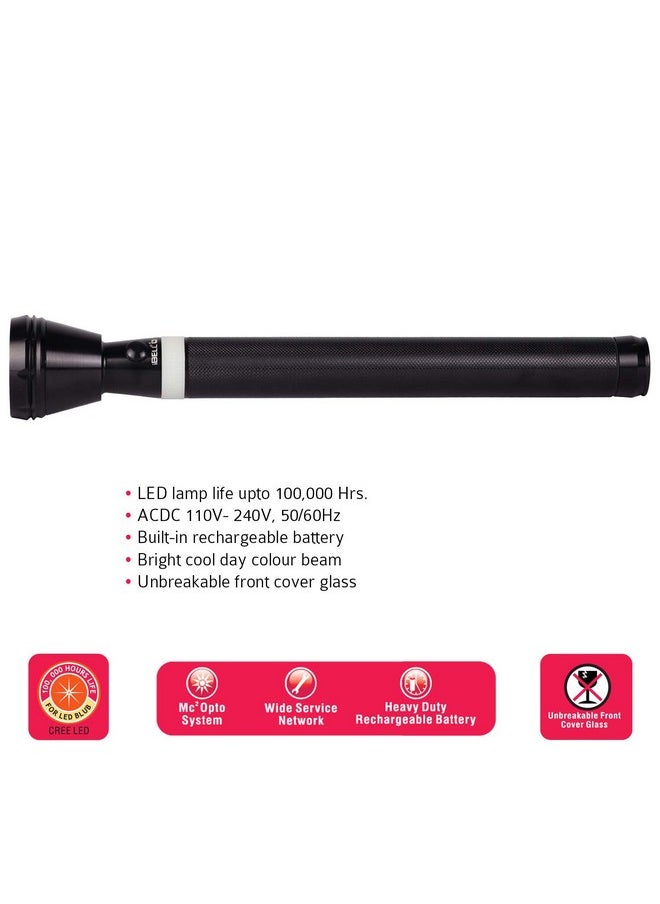 IBELL FL8389 Rechargeable Flashlight Torch, Ultra Long Beam Range, Aircraft Aluminium Body, Super Bright LED Light, Black, 1800 Lumen - pzsku/ZAF010519FB6351F9F491Z/45/_/1740982668/15c21986-f7b3-42ea-afdb-09357b785606