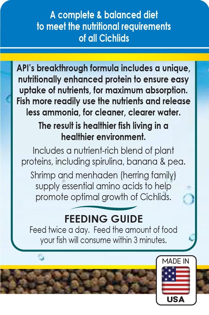 API CICHLID PELLETS Floating Pellets Fish Food 4.2-Ounce Container - Image 2