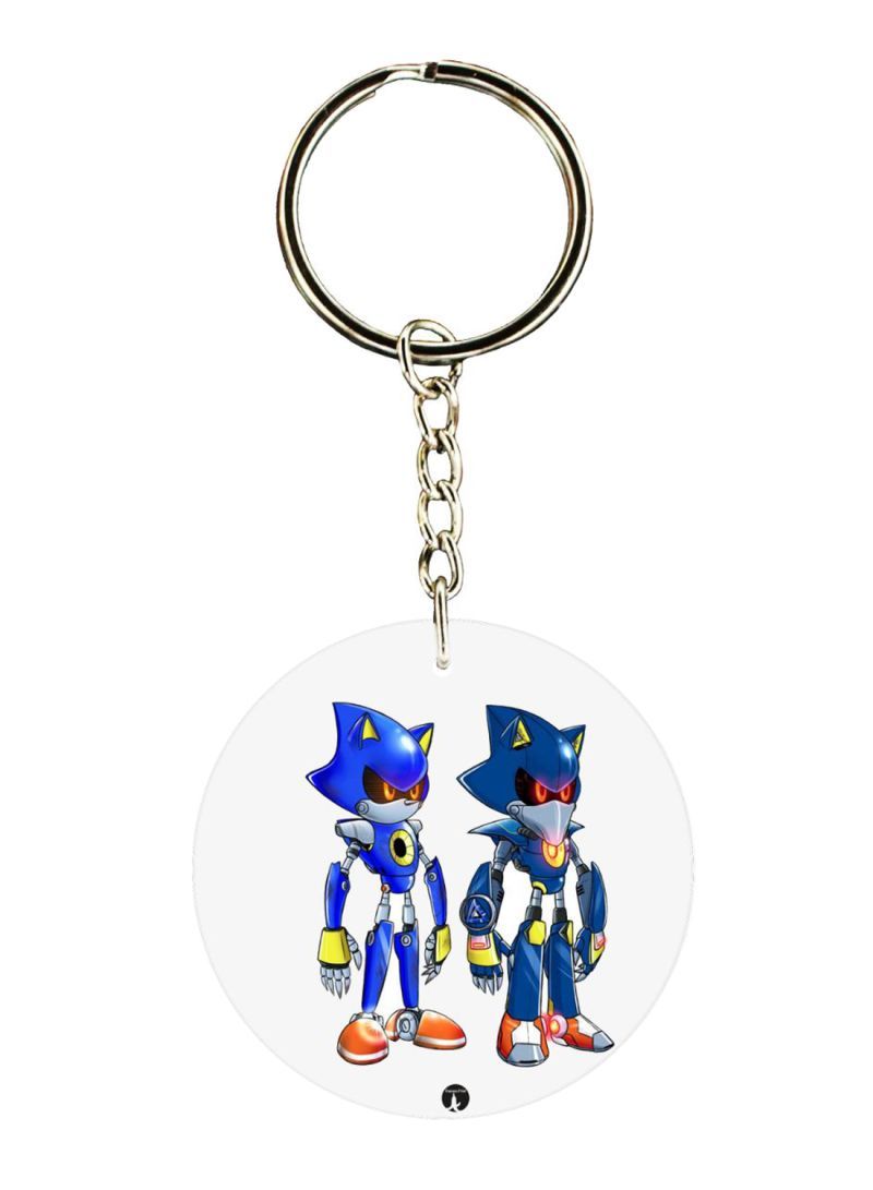 Double Sided Sonic Printed Keychain