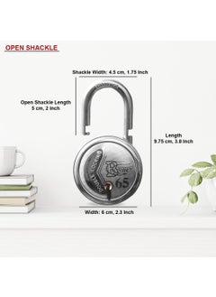 AUTHENTIC AK BEBLY Industries Fancy Round 65 MM 41 MM Padlock Combo B20  - Image 4