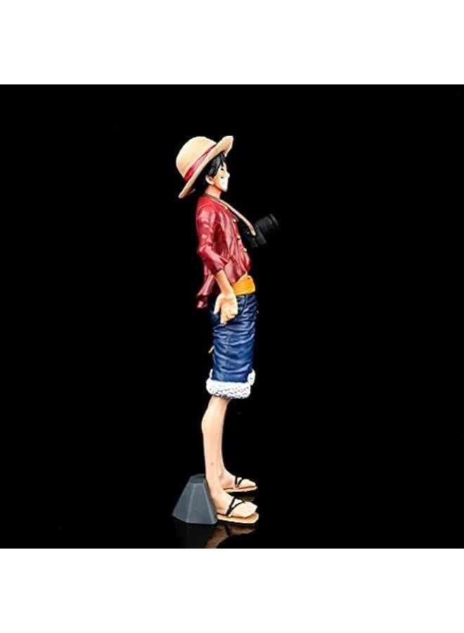 Luffy Straw Hat for Men Women, Multifunctional Cosplay Beach Anime Cartoon Character Sunscreen Straw Hat Cosplay Sun Hat  - Image 4