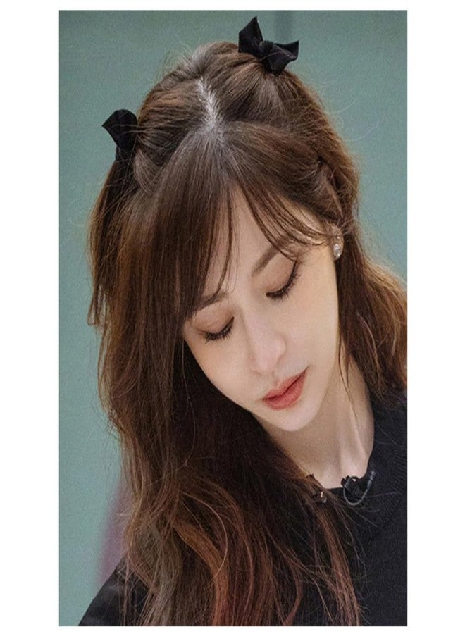 RFTWXHPN Black Velvet Bow Hair Claw Clips and Barrettes for Women and Girls - Bowknot Hair Accessories, 2 Pcs Small Claws Clips - Image 3