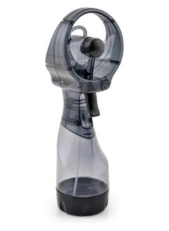 Deluxe Handheld Water Misting Fan - Battery Powered, Gray | Personal Cooling with Powerful One-Speed Motor, Portable & Lightweight | Perfect for Outdoor Activities, Travel & Kids