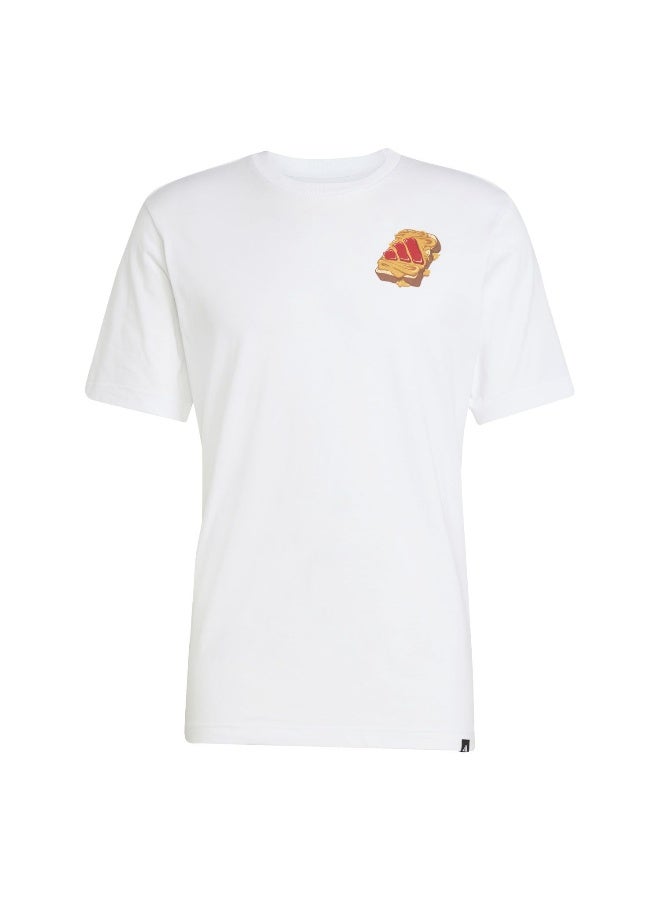 Adidas M Pb&J T White Training T-Shirts For Men XS - Image 1
