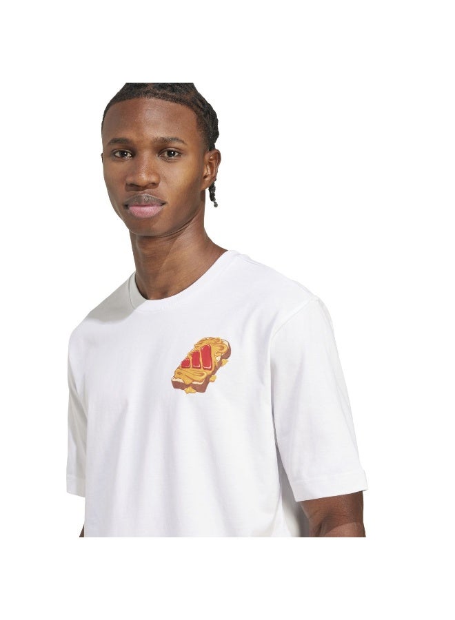 Adidas M Pb&J T White Training T-Shirts For Men XS - Image 5