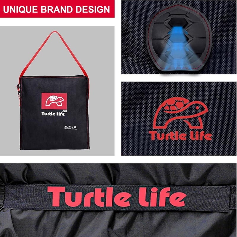 Turtle Life BBQ Grill Cover, 72 Inch Heavy Duty Waterproof 4-6 Burner Barbecue Gas Grill Covers for Weber Genesis Char-Broil Deluxe, Black - Image 3