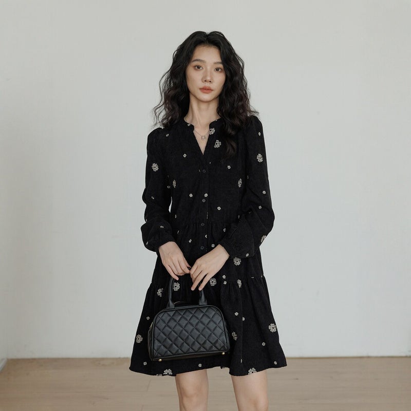 Hepburn style dress, elegant feminine daily styling - Image 3