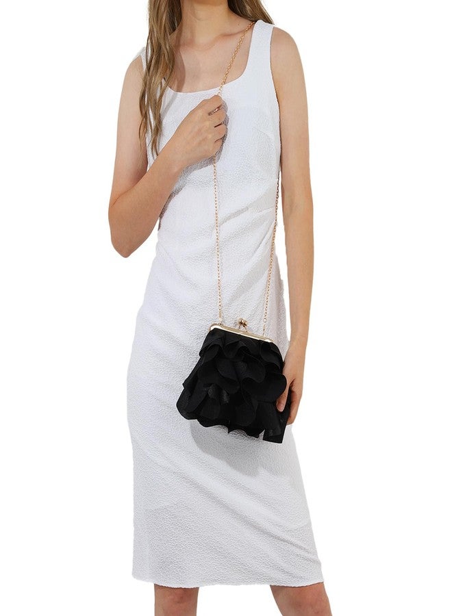 Lanpet Elegant Evening Bag Clutch Purses for Women Formal Evening Handbags with Detachable Chain for Wedding, Party, Prom - Image 2