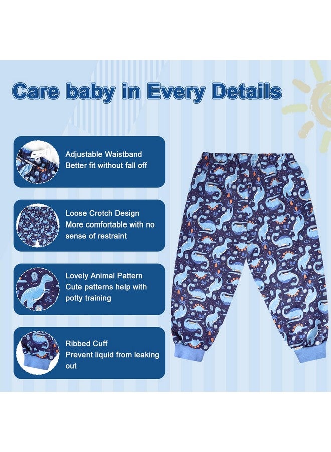 MOEMOE BABY MOEMOE BABY Leakproof Diaper Pants for Potty Training Overnight Diaper Short for Toddler Boys and Girls 2 Packs  - Image 3