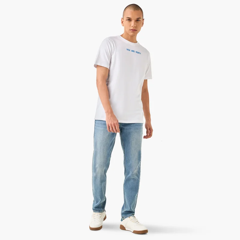Lee Cooper Lee Cooper Skinny Fit Jeans with Button Closure and Pockets
