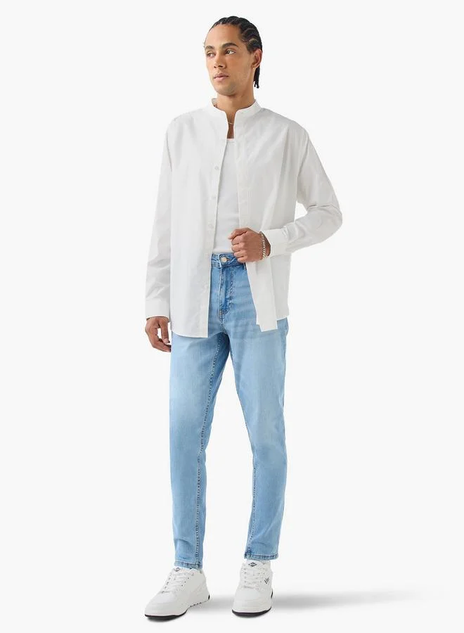 Lee Cooper  Lee Cooper Skinny Fit Jeans with Button Closure and Pockets for Men | Best Price UAE