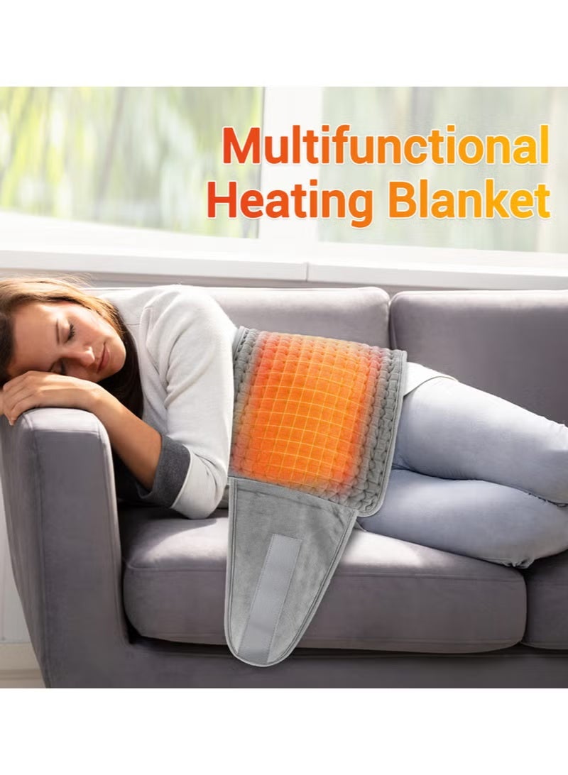 FCB حزام تسخين كهربائي للخصر وسادة تسخين متعددة الوظائف وسادة تسخين للخصر مع وحدة تحكم LCD وسادة تسخين كهربائية لتخفيف آلام الدورة الشهرية وآلام الظهر والتقلصات - Image 3