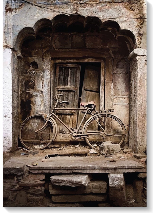 RYN Old House Wall Art Multicolour 40x60cm - Image 1