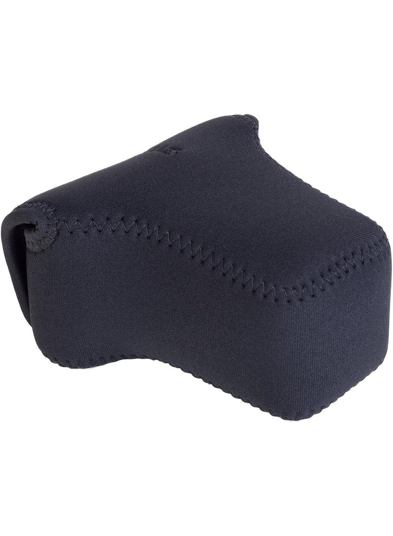 OP/TECH USA OP/TECH USA Soft Pouch – Compact digital camera case, lightweight accessories pouch, sleek neoprene sleeve for DSLR, perfect for backpacks & travel – durable protection in style | D-M 4/3 | Black  - Image 1
