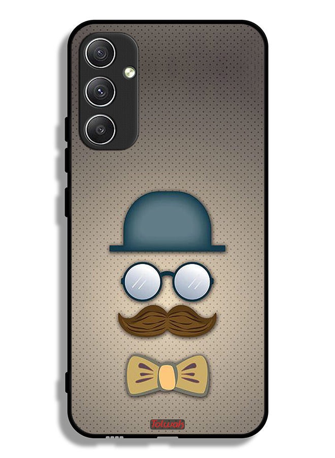 Tolwak Samsung Galaxy A34 5G Protective Case Cover ManS Head Art - Image 1