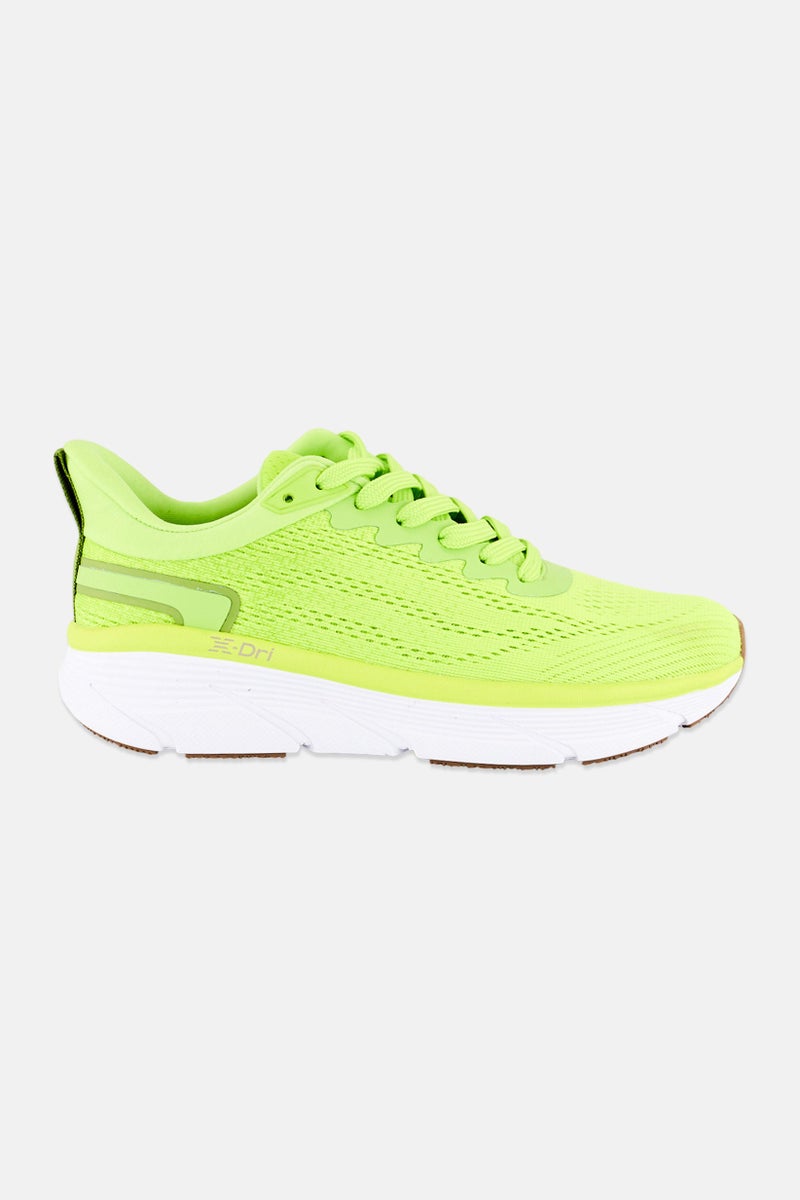 RBX Women Brand Logo Lace Up Sports Shoes, Lime Green  - Image 4