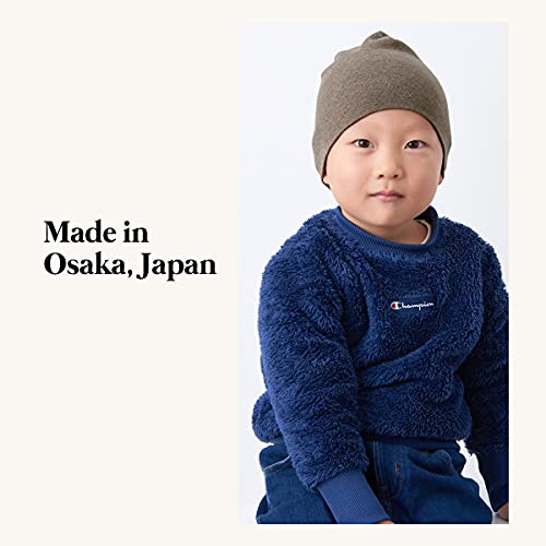 CHARM Toddler Organic Beanie Boys - Slouchy Cotton Kids Warm Knit Hat Girls Light Gray - Image 5