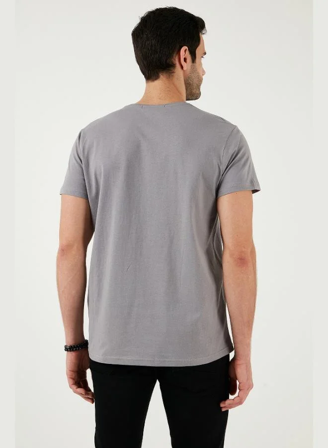 Buratti  Buratti Cotton Slim Fit Crew Neck T Shirt Men's T SHIRT 541WIND for Men | Best Price UAE