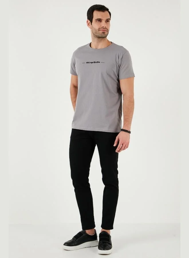 Buratti  Buratti Cotton Slim Fit Crew Neck T Shirt Men's T SHIRT 541WIND for Men | Best Price UAE
