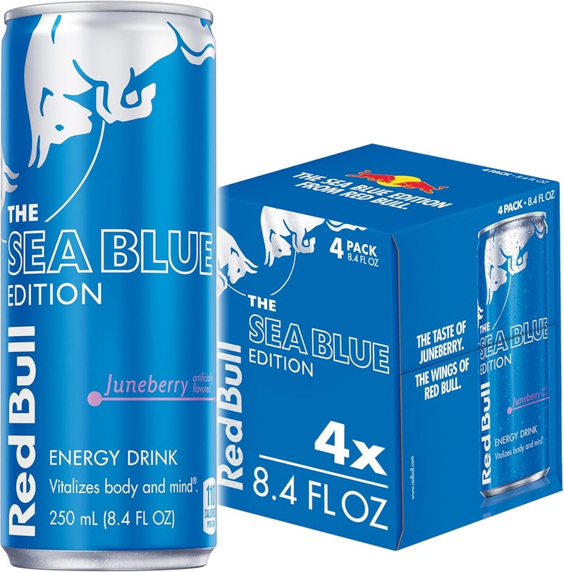 Red Bull Summer Edition Juneberry Energy Drink - 8.4 fl oz Cans (Pack of 4) - Image 1