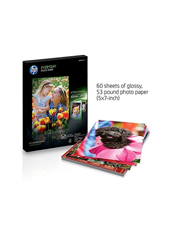 HP 60 صفحة ورق صور لامعة إيفريداي - Image 2