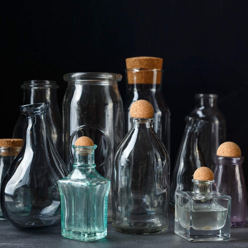 Shappy 2 Pieces Cork Ball Wooden Cork Ball Stopper for Wine Glass Decanter Stopper Replacement Wine Carafe Decanter Bottle Replacement for Christmas Holiday Party Supply (2.4 Inch,2 Inch) - Image 3