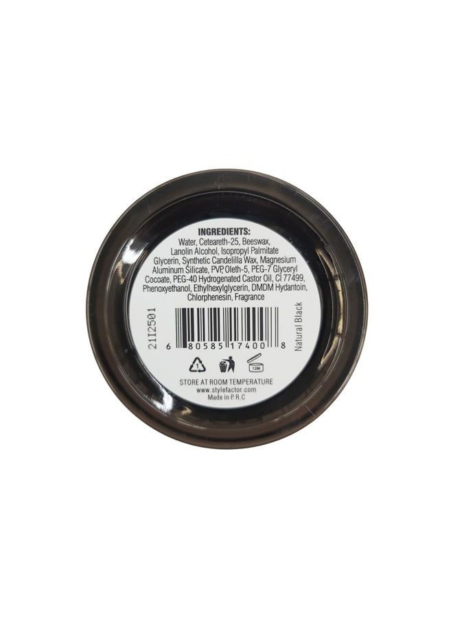 Style Factor Edge Booster HIDEOUT Water-based Pomade 3.38 Oz | Darkens Gray Hair with Strong Hold and High Shine (Natural Black) - Image 3