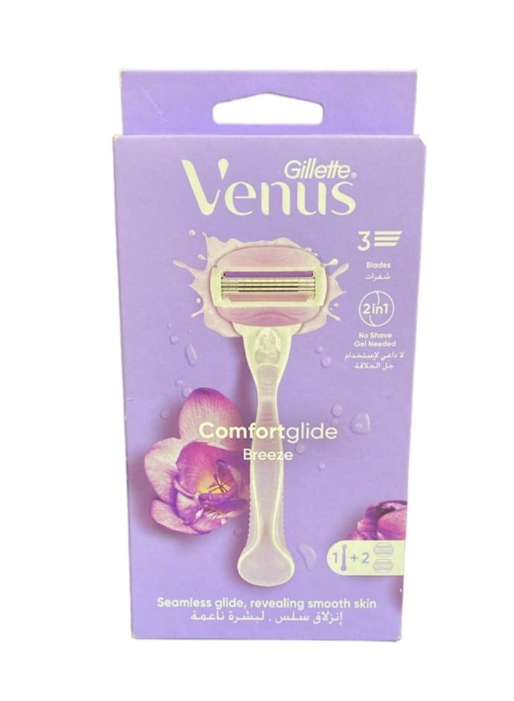 مقبض نسيم جيليت فينوس كومفورت جلايد + شفرتين - Image 1